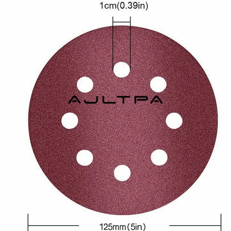 10 компл. 120 шт./компл. 125 мм 8 отверстий Полировка шлифовальный диск наждачная бумага Ассорти 40-800 зернистость для мощность орбитальная