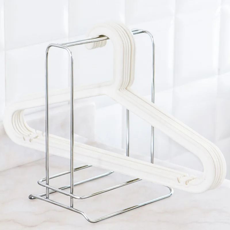 

Mini Stainless Steel Clothes Hanger Stacker Holder Desktop Hanger Finishing Rack Drying Rack Caddy Storage for Closet Organize