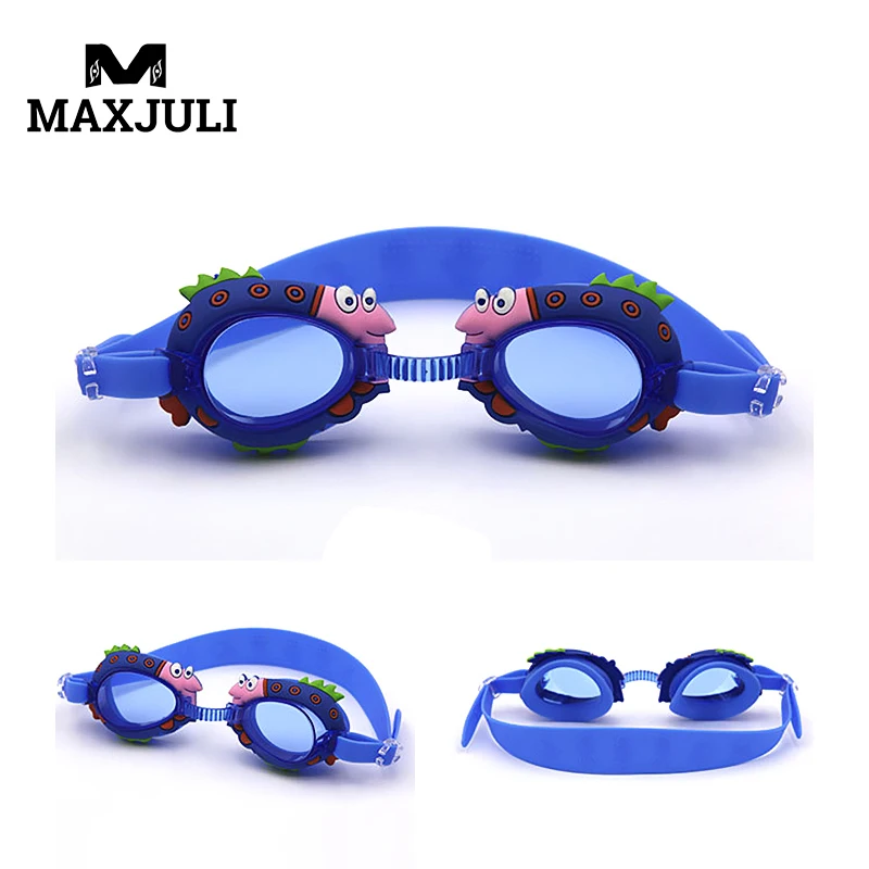

MAXJULI Animal Anti Fog UV Protection Children Swimming Goggles Teenagers Super Waterproof Swimming Glasses Kids Swim Gafas 1924