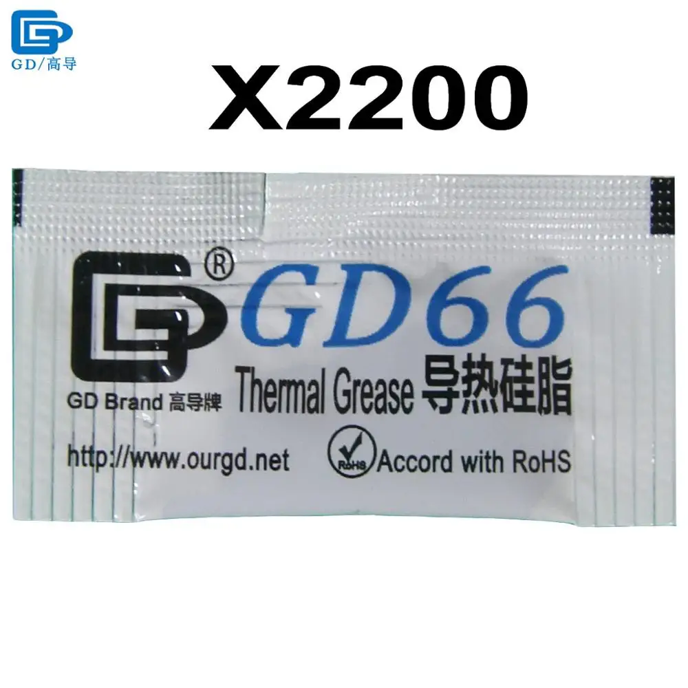 

GD66 GD220 GD32 GD100 Thermal Conductive Grease Paste Silicone Plaster Heat Sink Compound Net Weight 0.5 Gram For CPU MB05