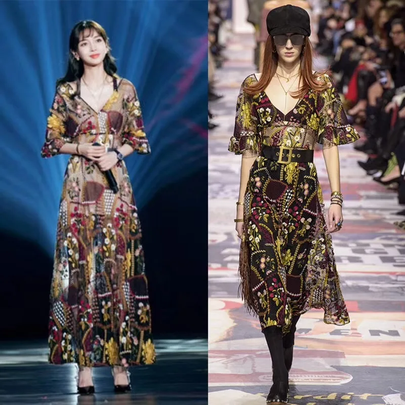 

Хлопчатобумажная кружевная ткань смешанных цветов с вышивкой, Высококачественная кружевная ткань для одежды, 5 ярдов