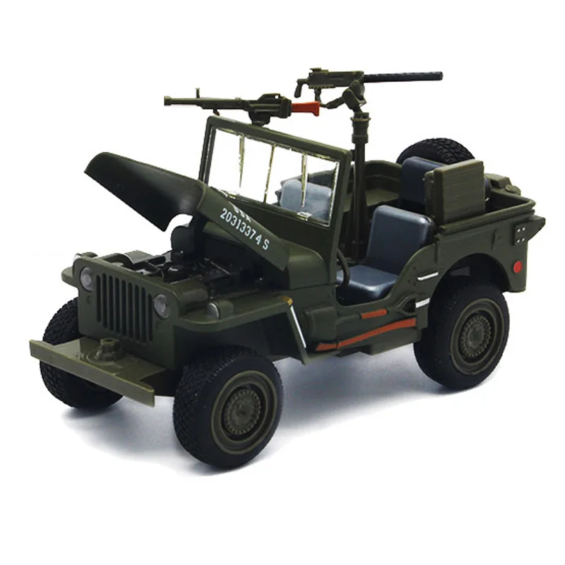 HOMMAT моделирование 1:24 WW II джип внедорожный военный Транспорт модель автомобиля литой автомобиль модель подарок игрушки для детей