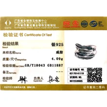 Anel pena 100% Real de Prata Esterlina 925 Jóias Finas Dos Homens Venda Quente Clássico Takahashi Tailândia Mulheres Moda Estilo GR1