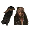 Disfraz de halloween para hombre, Adulto, Pirata capitán jack sparrow, sombrero de pelucas, Piratas del Caribe, accesorios de cosplay para mujer y hombre ► Foto 2/6