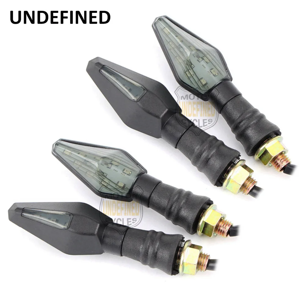 

4Pcs 9+3 LED Motorcycle Turn Signal Indicator Light Double Side Light Lamp For Harley Dyna Softail Bobber Chopper Moto Universal