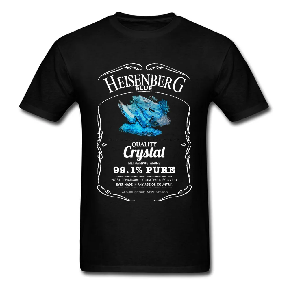 Breaking-Bad--Heisenberg-Blue-99 Summer Lovers Day All Cotton O-Neck Men Tops Shirts Tshirts Special Short Sleeve T-shirts Breaking-Bad--Heisenberg-Blue-99 black