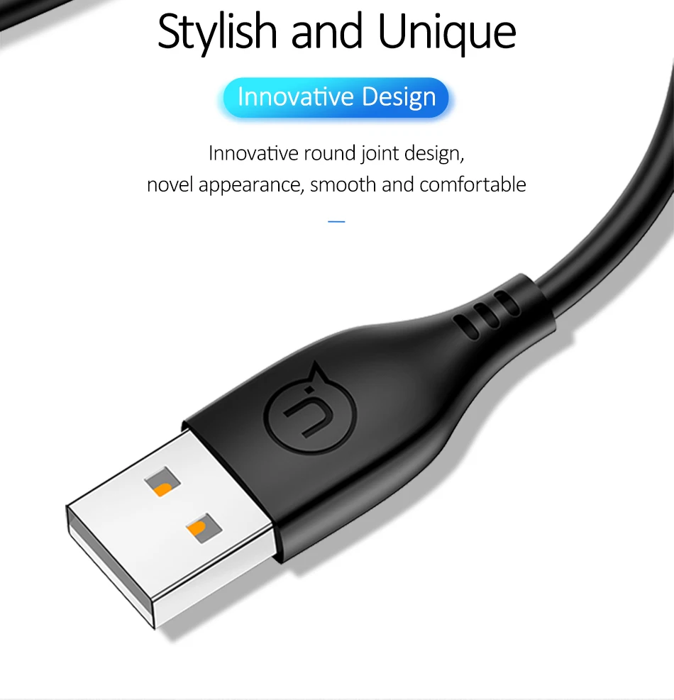 USAMS usb type-C кабель для быстрой зарядки samsung USB C type-C кабели для мобильных телефонов для Xiaomi huawei круглый кабель для передачи данных