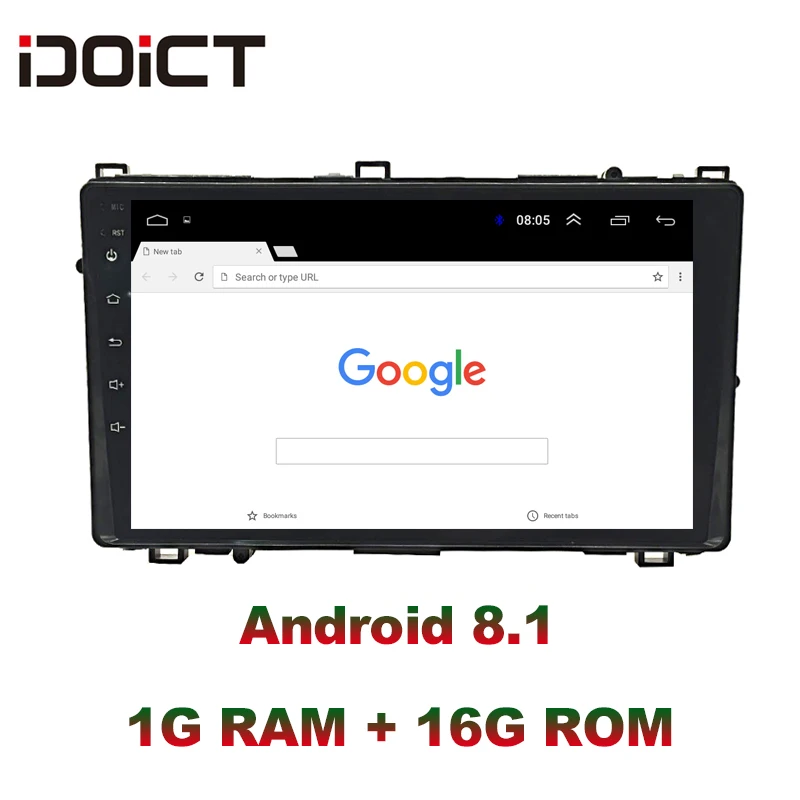 Cheap IDOICT Android 8.1 Car DVD Player GPS Navigation Multimedia For Toyota Corolla Auris Radio 2015-2017 car stereo 2