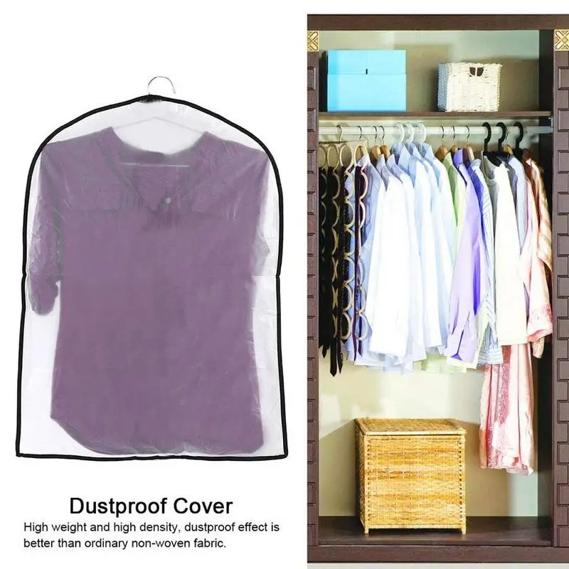 

1pcs Clothing Covers Clear Suit Bag Moth Proof Garment Bags Breathable Zipper Dust Cover Storage Bags for Suit Dance Clothes