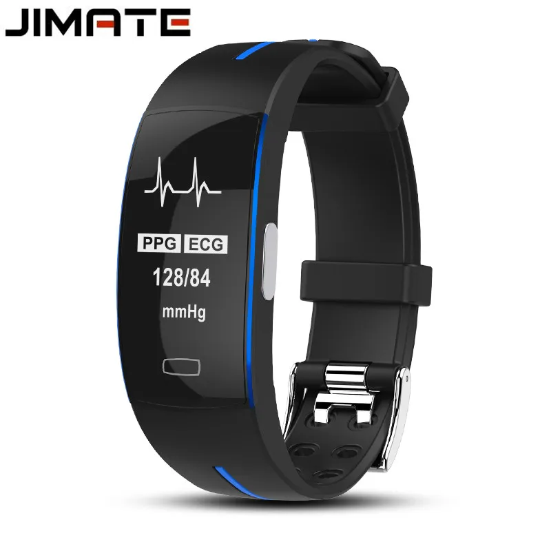  Blood Pressure Band Heart Rate Monitor PPG ECG Smart Bracelet Activit Fitness Tracker Watch Intelli - 32917641744