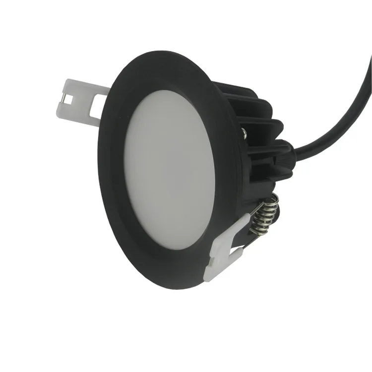 Высокое качество 12 Вт теплый натуральный холодный белый светодио дный светильники AC85-265V IP65 Водонепроницаемый Ванная комната черный корпус