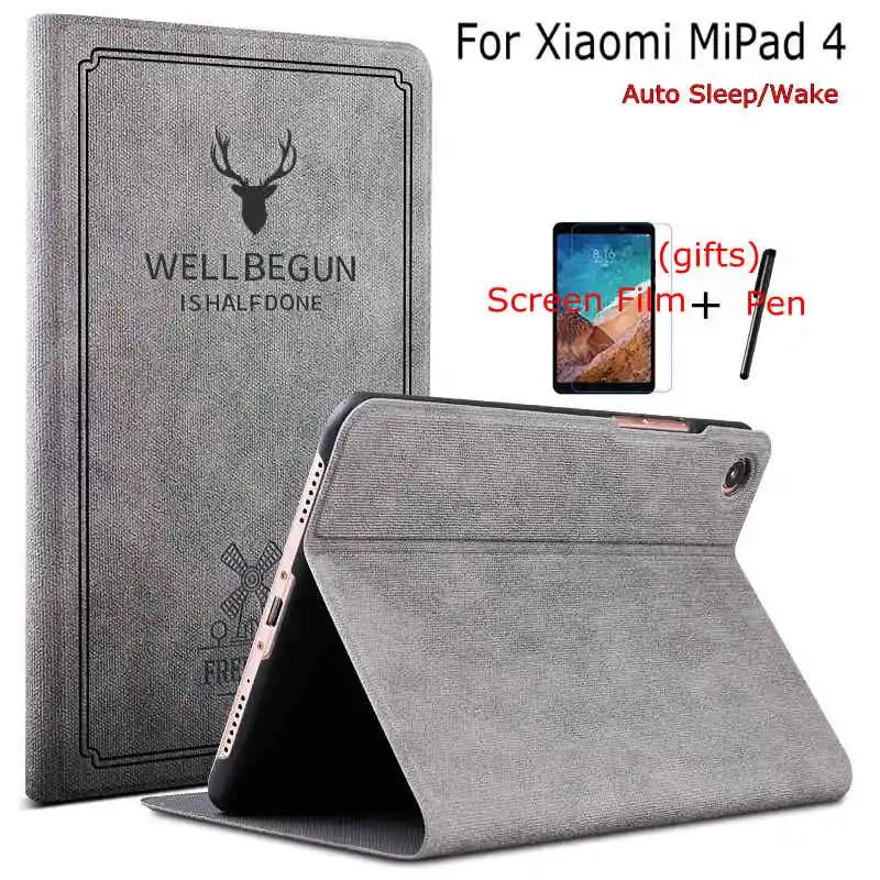 Умный мультяшный чехол из искусственной кожи для планшета Xiaomi MiPad 4 8 0 дюйма Mi Pad с