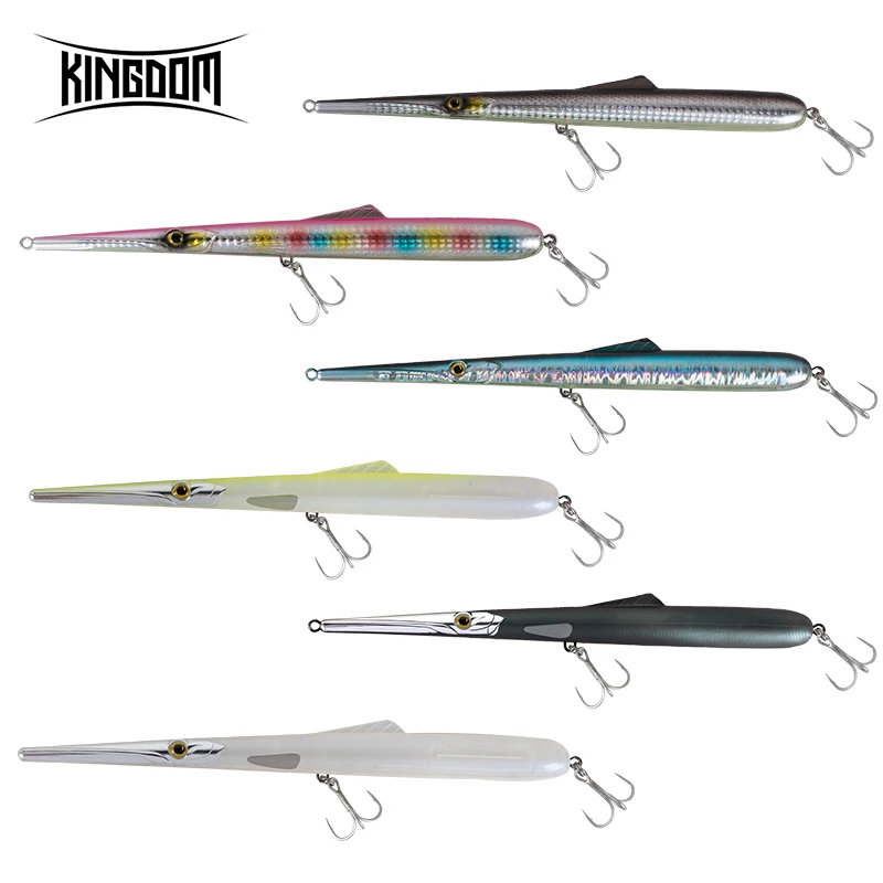 Kingdom Stylo иглы рыболовные приманки 205 мм 130 мм Stickbait Карандаш жесткие приманки хорошее действие воблеры Скакалка garfish sphyraena pesca