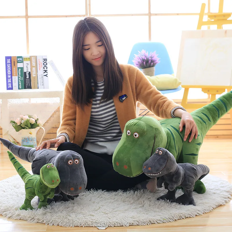 Lovely Dinosaur Plush Toys Hobbies Cartoon Tyrannosaurus Stuffed Toy Doll for Children Boys Baby Birthday Christmas Gift