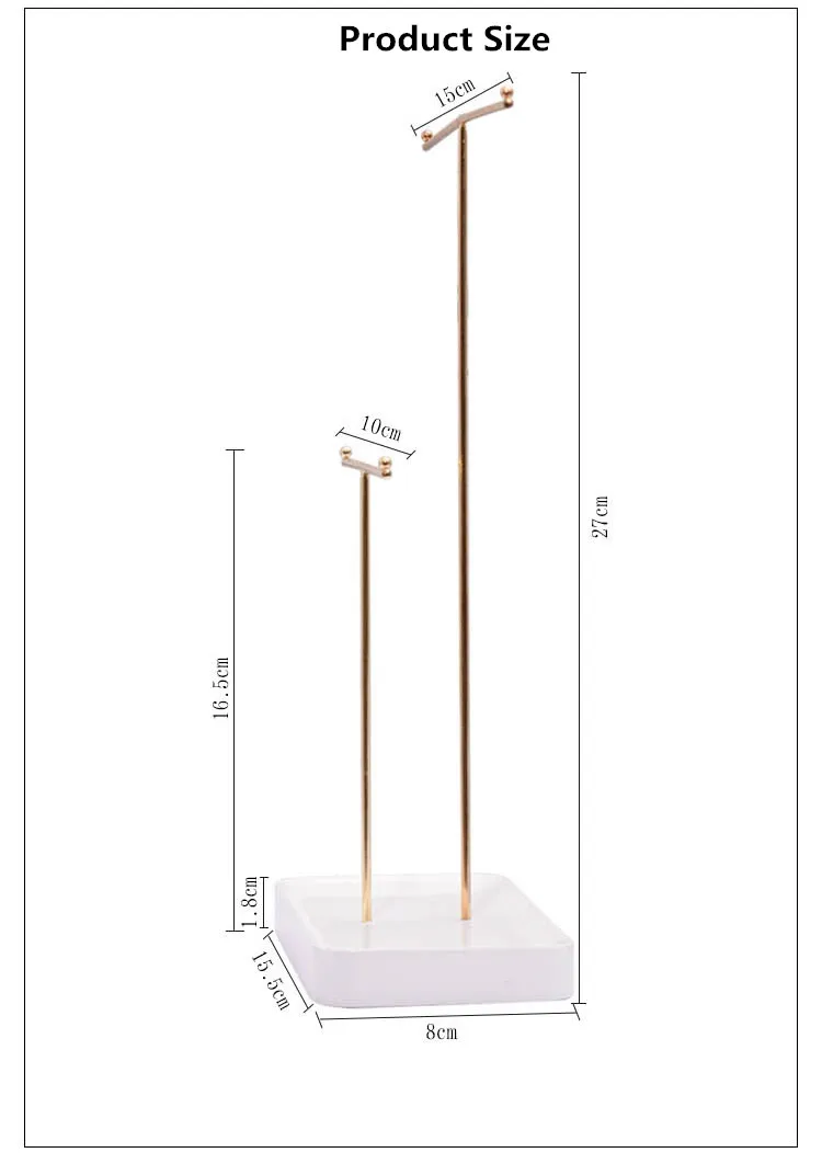 Металлическая палочка серьги кулон дисплей держатель, Браслеты Браслет стенд ювелирные изделия Дисплей Держатель
