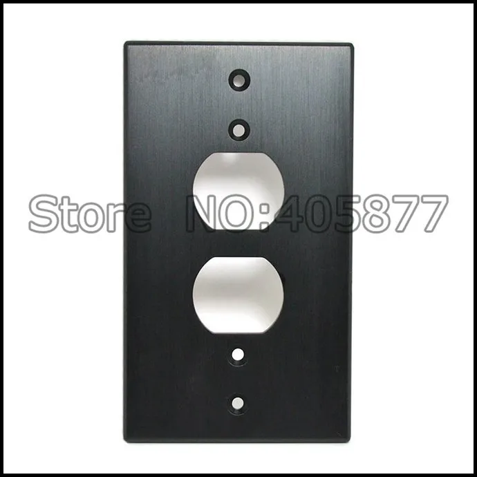 Одна розетка переменного тока алюминиевая панель|ac power|wall receptaclewall cover plates |