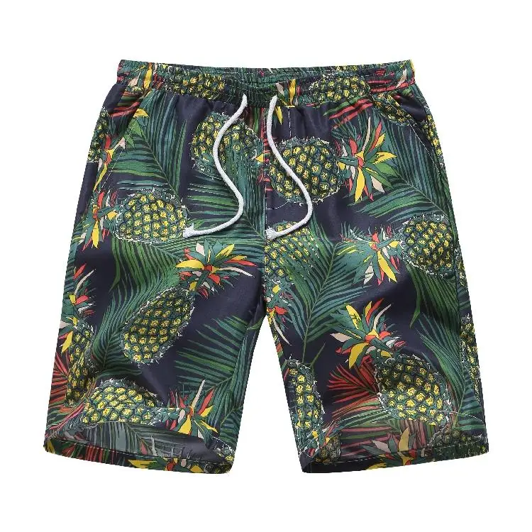 

Hawaiian Beach Casual Floral Fitness clothing Leisure Men Shorts Flowers Loose Summer Shorts Men New