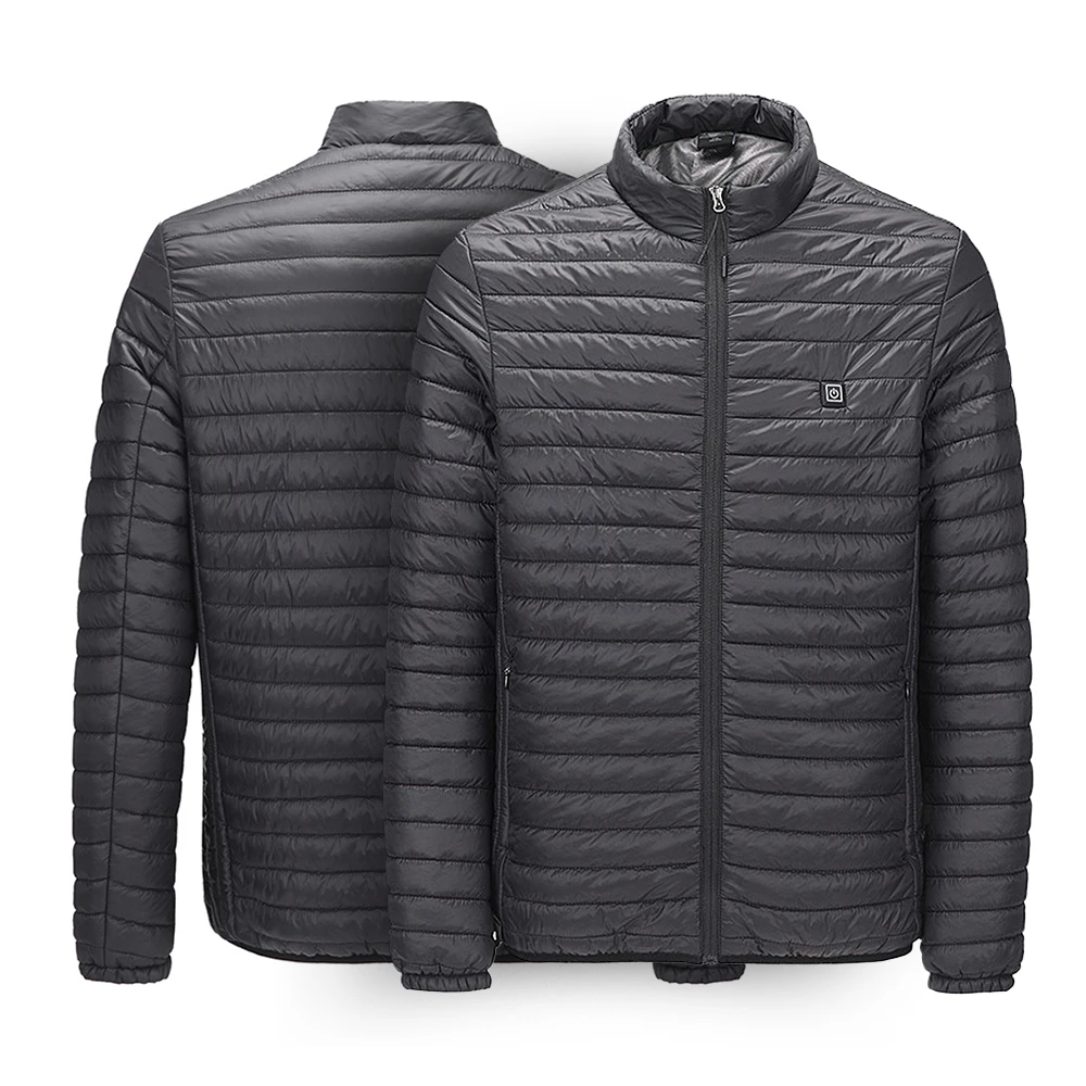 

Winter Outdoor Intelligent Heating Jacket Electronic Slim Heating Cotton Clothes USB Front Rear Heating Down Windproof Thermal