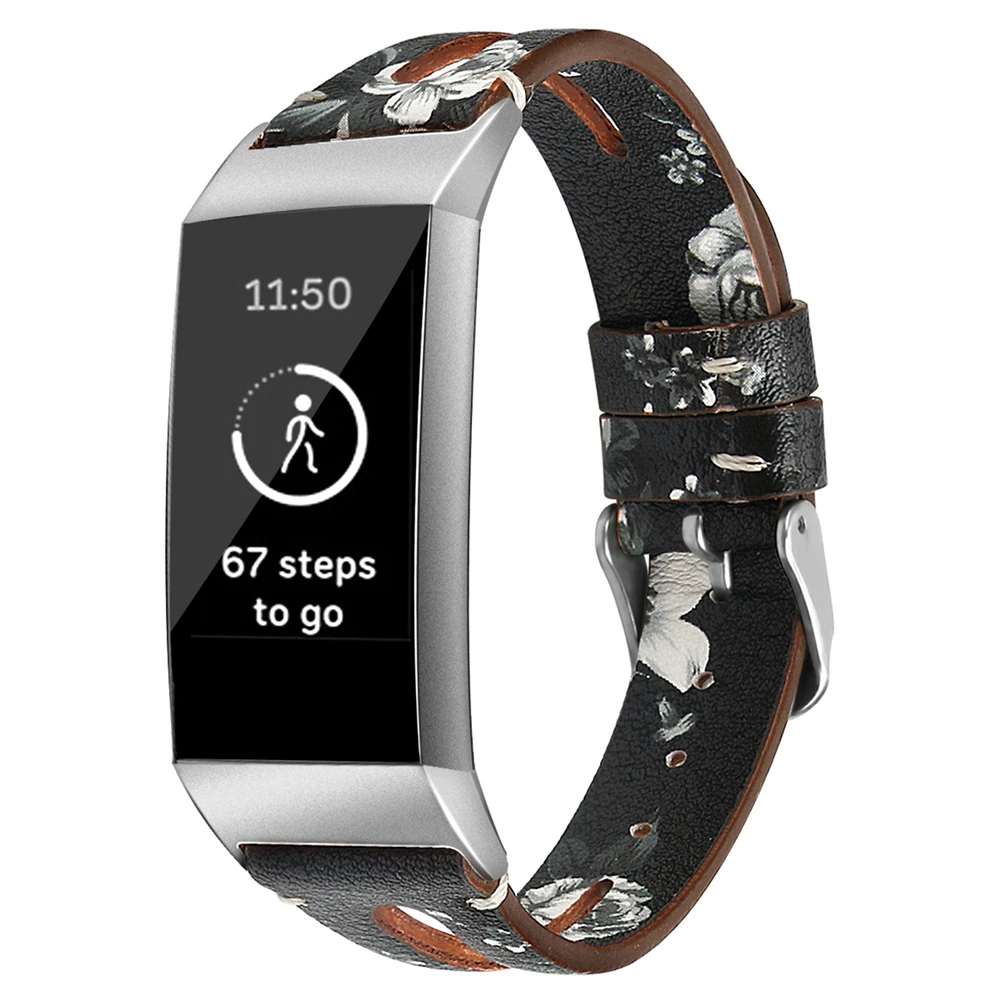 Новый модный кожаный ремешок LXsmart для Fitbit Charge 4/3 спортивных смарт часов сменный