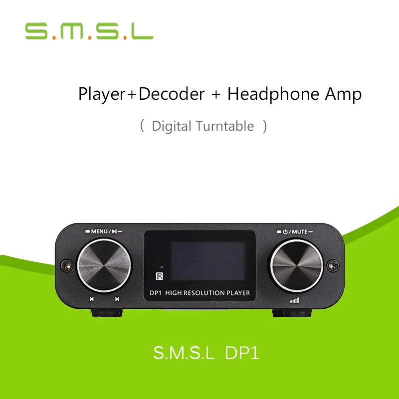 Усилители 2017 SMSL DP1 HIFI Проигрыватель 32Bit Декодер ЦАП УСИЛИТЕЛЬ Для Наушников SD и USB