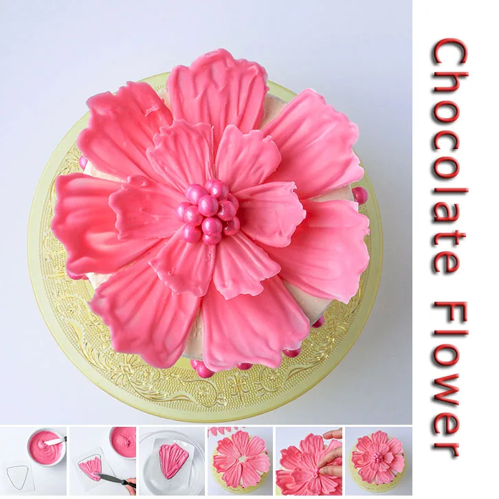 Buy 3pcs Daisy Petal Metal Cutter Chocolate Flower