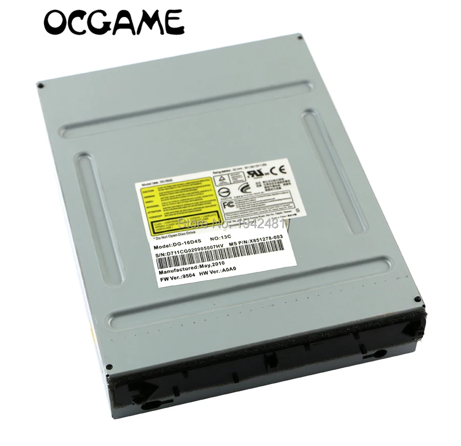 

OCGAME 10pcs/lot Original Unlocked 9504 DG-16D4S Game DVD Room For Xbox 360 slim Console DVD Driver by DHL