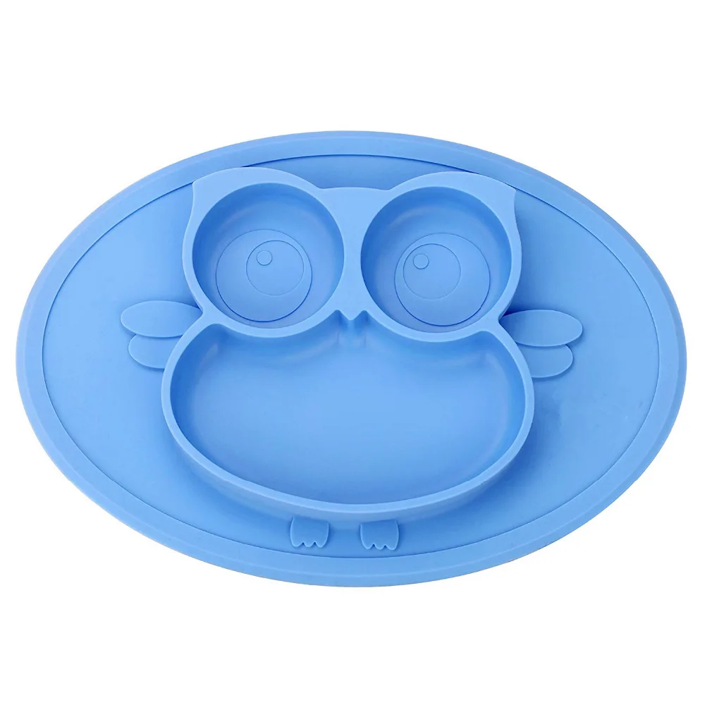 Portable Tableware Baby Plate with Strong Suction for Toddlers and Kids