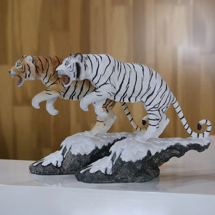 Fashion Snow White Tiger Simulation Tiger Model Siberian Tiger