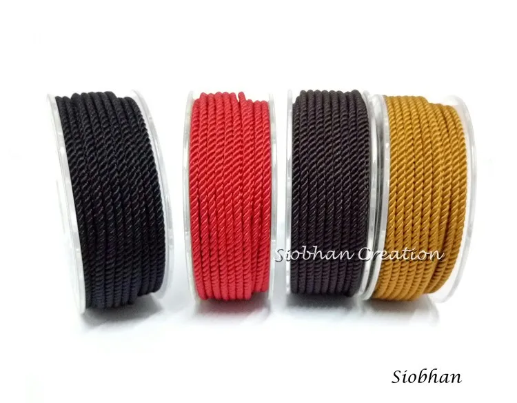 Около 1 мм Миланский шелковый шнур 25 м/рулон Бисероплетение плетение кружево ювелирные изделия и аксессуары для одежды браслет ожерелье изготовление