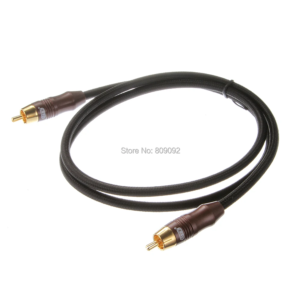 Stereo Digital Audio Coaxial Cable Stereo Audio Rca to Rca Male Coaxial