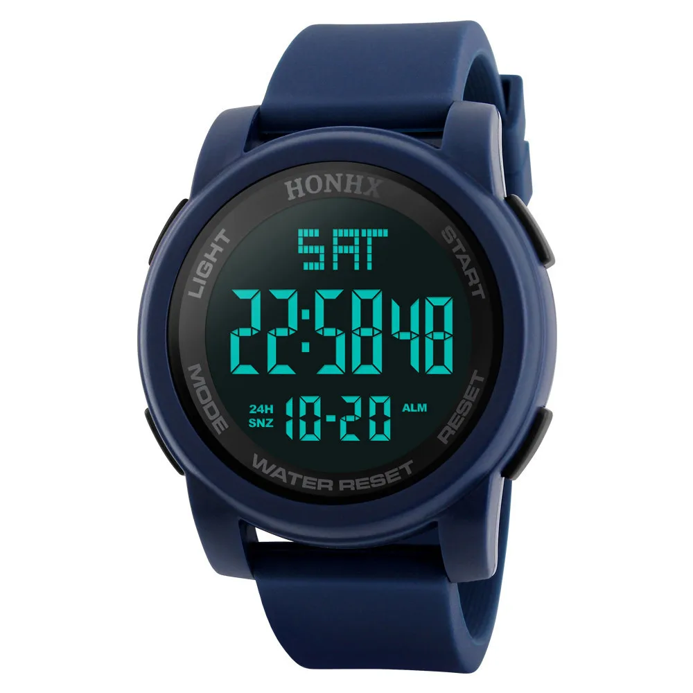 PANARS новые модные высококачественные мужские часы Роскошные Мужские аналоговые цифровые военные армейские спортивные светодиодный водонепроницаемые наручные часы N5 - Цвет: Синий