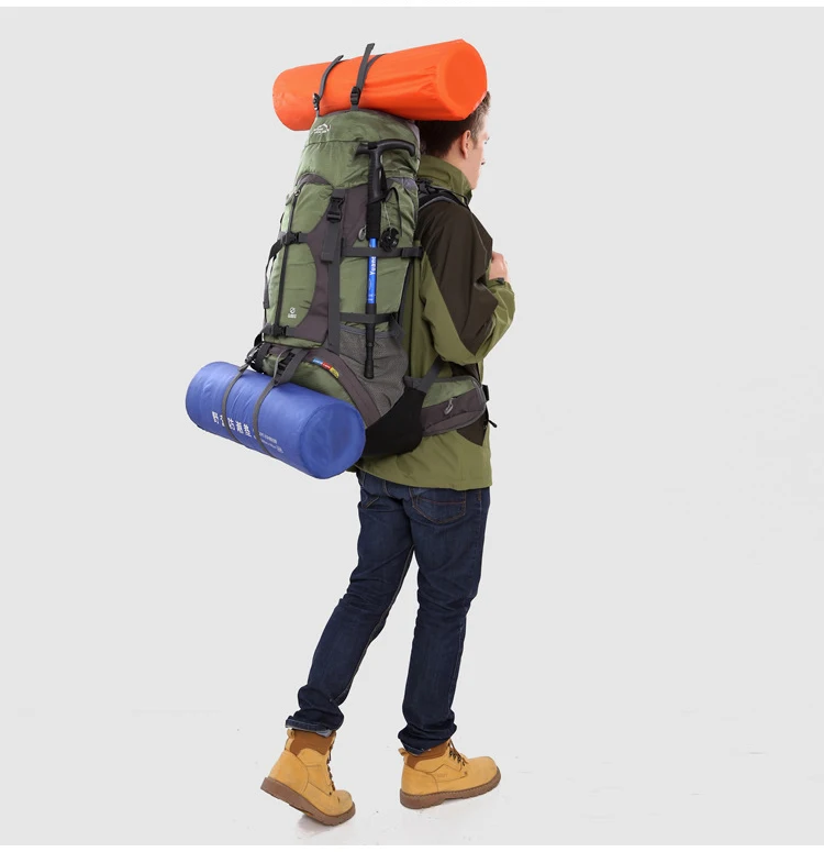 65L Large Capacity Backpack High quality Nylon Waterproof Travel bag Durable Multifunctional Rucksack For Outdoor Hiking Camping (30)