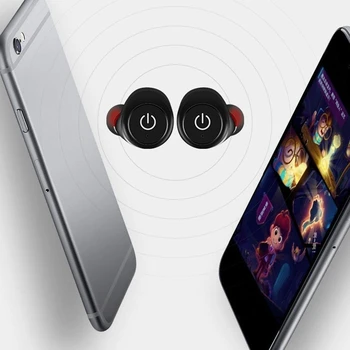 

Mini Wireless Earphone With Mic Bluetooth Hand-free Invisible Earbud Portable Sport Stereo HIFI Headset For Iphone Android cl