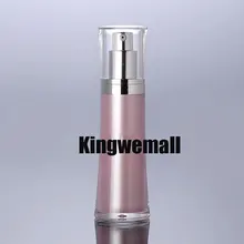 100 шт./лот Ёмкость 30 мл акриловая бутылка для лосьона, контейнер для косметики с розовый цвет, FJ05