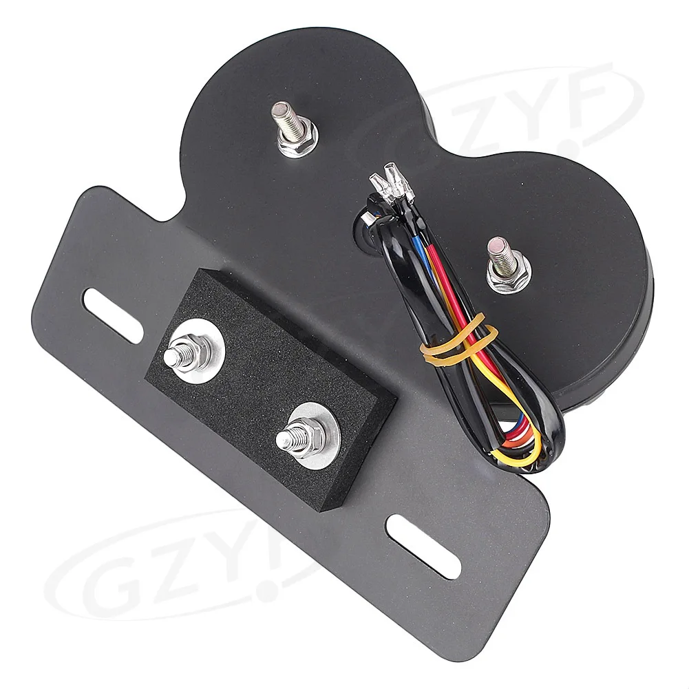 E-mark Universal Intergrated LED Turn Turning Signal Brake Tail Light License Plate Smoke