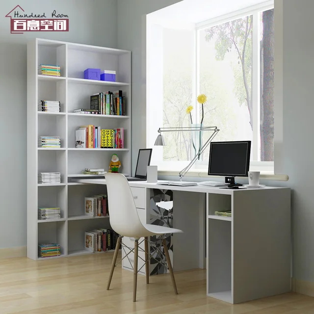 Personalizzato studio a casa spazio con ripiano libreria