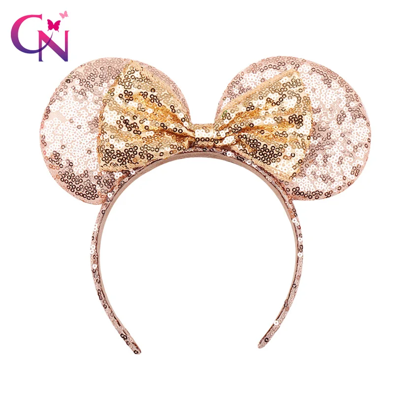 

Headwear Hairband Sequin Bow Headband for Girls Minnie Mouse Ears Hairbands Birthday Party Kids Fashion Hair Accessories