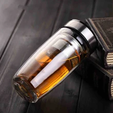 Прочный прозрачный творческий двойной Слои Стекло чашки безопасной питьевой Стекло es чашки Vetro Стекло ware бутылок Стекло поставки 50M1081