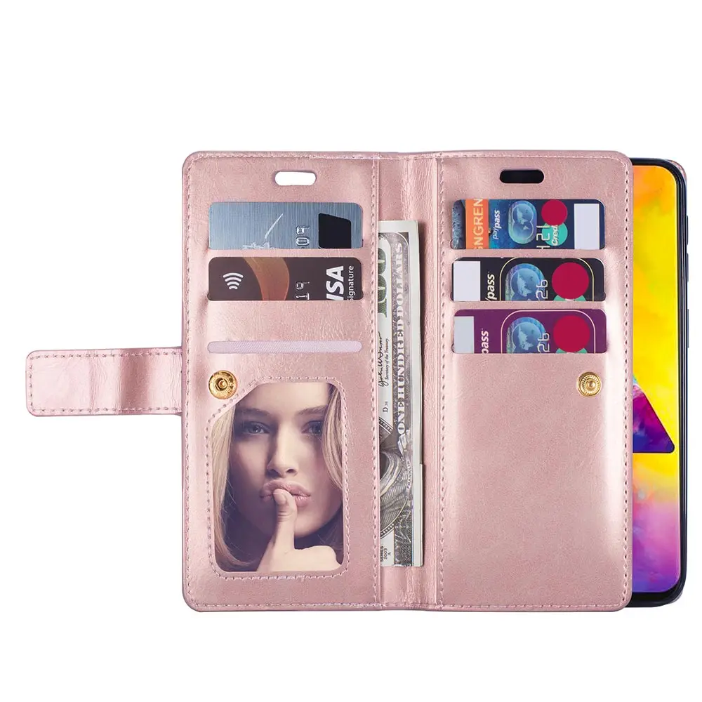 KISSCASE деловой чехол кошелек для телефона Samsung A50 A30 A70 A6 J4 J6 Plus A7 2018 Флип Кожаные