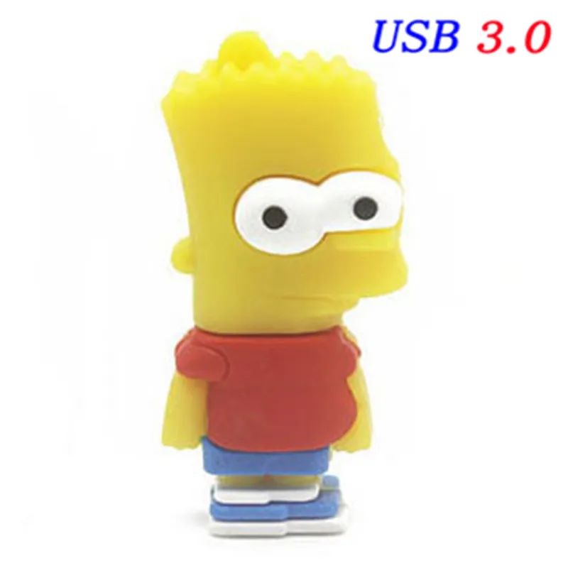 SHANDIAN USB 3,0 Барт Симпсон мышь волк 4 ГБ 8 ГБ 32 ГБ карта памяти U диск Флешка Homer ручка привода USB флеш-накопитель - Цвет: T4