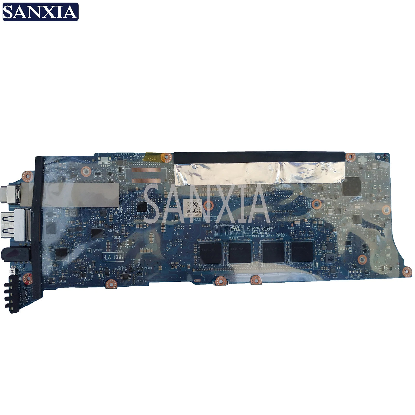 KEFU LA-C881P اللوحة المحمول لديل XPS 13 9350 اختبار اللوحة الأصلية 8G-RAM I7-6500U