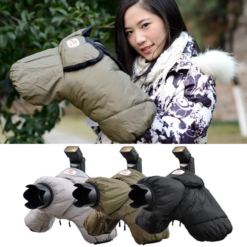 Roadfisher Thick Warm Coldproof Winter Outdoor Camera Padded Bag Insert Case Cover Pouch Sleeve For Canon Nikon Pentax DSLR SLR |