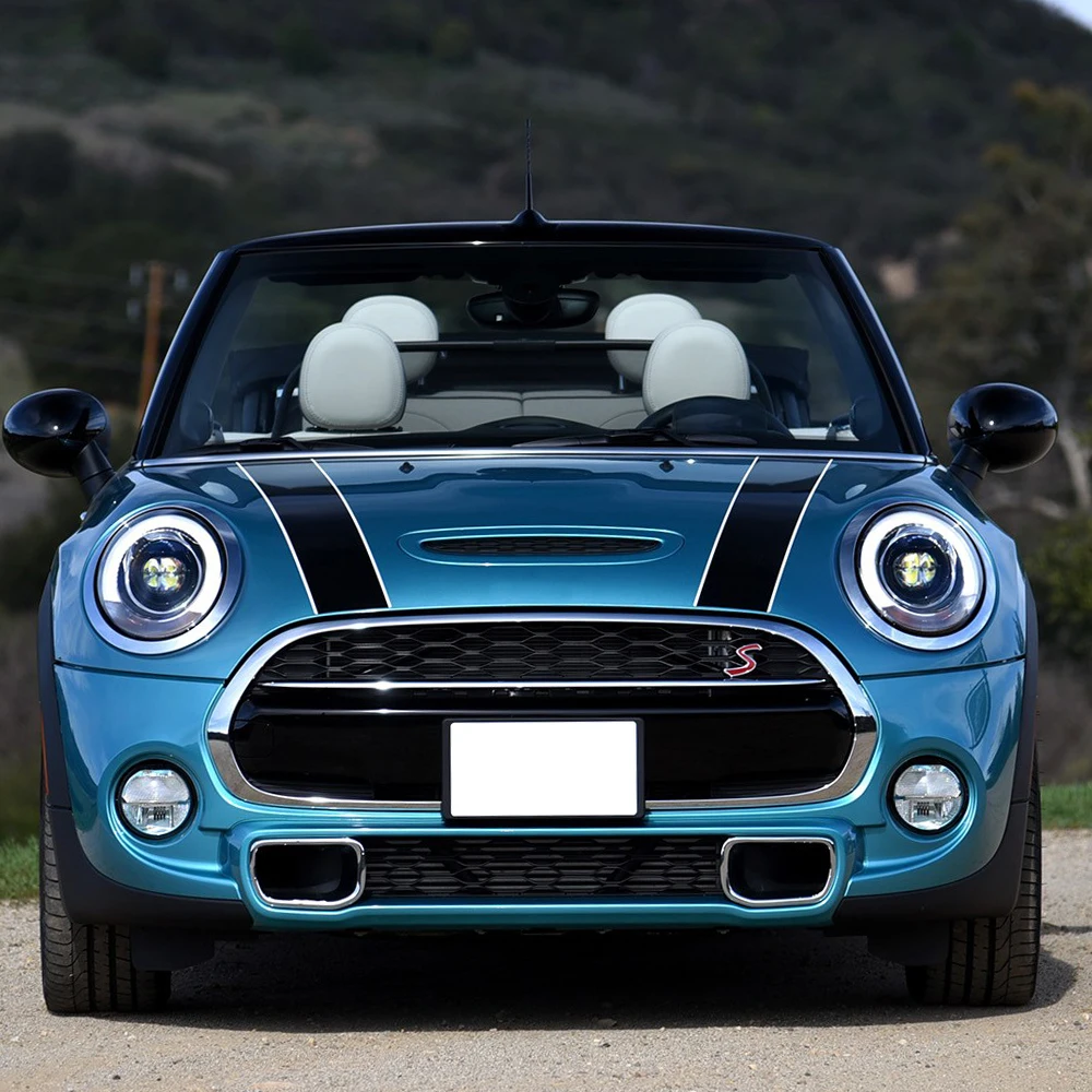 Car Hood Trunk Engine Cover Rear Line Vinyl Decal Bonnet Stripe Stickers for Mini Cooper F55 F56 R56 R57 Car Styling Accessories