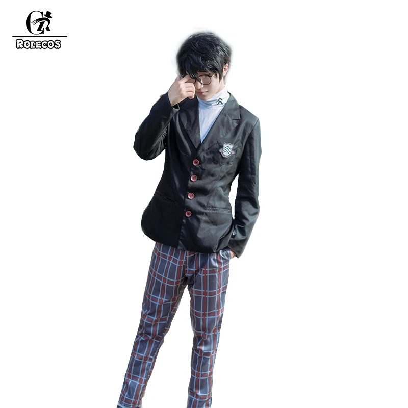 ROLECOS Game Anime Persona 5 Cosplay Kostuum Ren Amamiya/Akira Kurusu Joker Cosplay Mannen Cosplay Kostuum ROLECOS Game Anime Persona 5 Cosplay Kostuum Ren Amamiya/Akira Kurusu Joker Cosplay Mannen Cosplay Kostuum