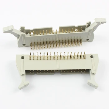 

50 Pcs Per Lot 2.54mm Pitch 2x17 Pin 34 Pin Male Right Angle Ejector Header Connector With Latch