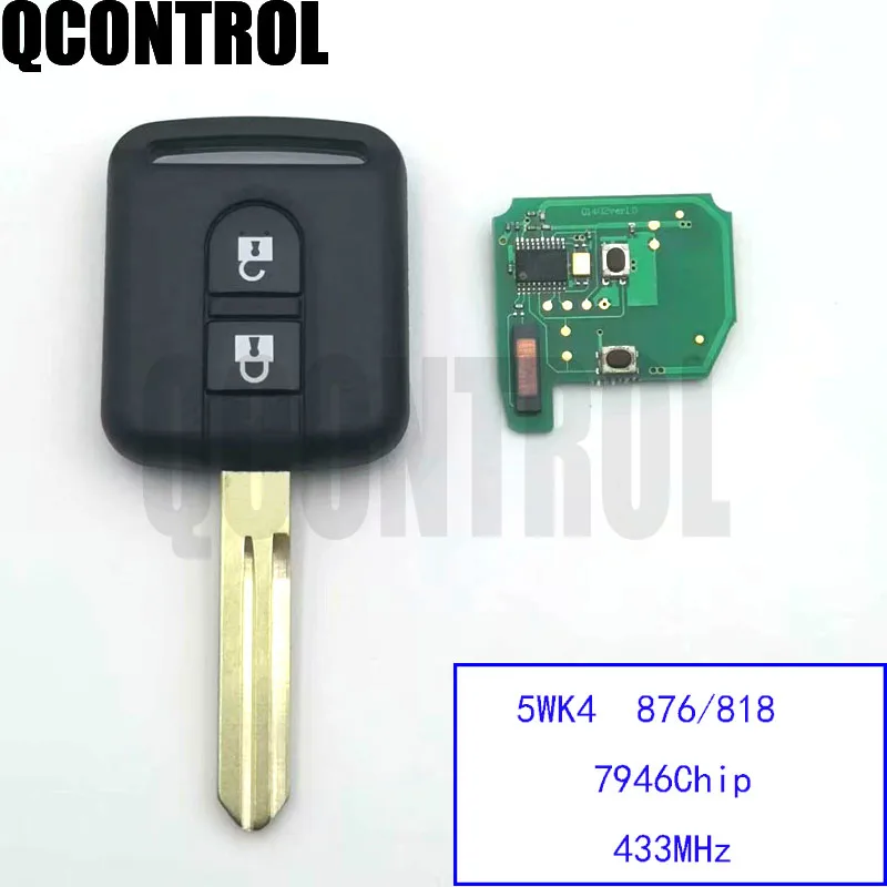 

QCONTROL Remote Key for NISSAN Cabstar F24M Navara D40M Micra K12 Note E11 NV200 M20M Patrol Y61 Qashqai J10 For Renault Maxity