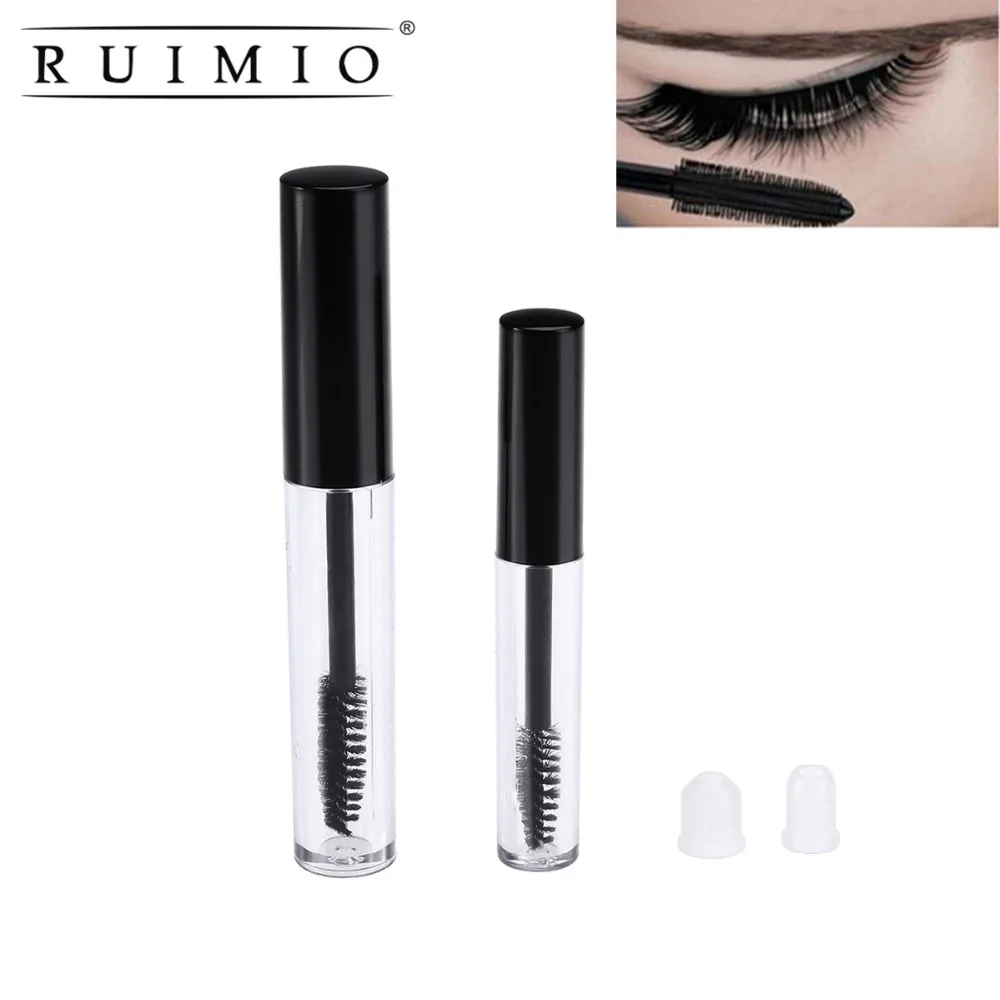 

RUIMIO Lady 2pcs Empty Eyelashes Tube Eyelash Cream Bottle Mascara Tube Container Vial Liquid Bottle Container Cap Drop Shipping