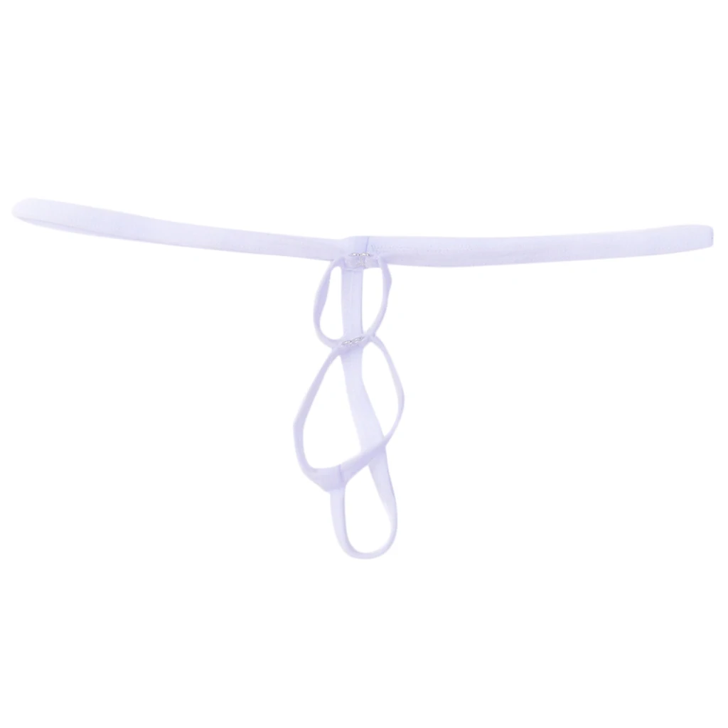 1pcs Sexy Mens Thong G-String Open Ring Mini Briefs Stretchy Underwear Bikini Mens Jockstrap Underwear