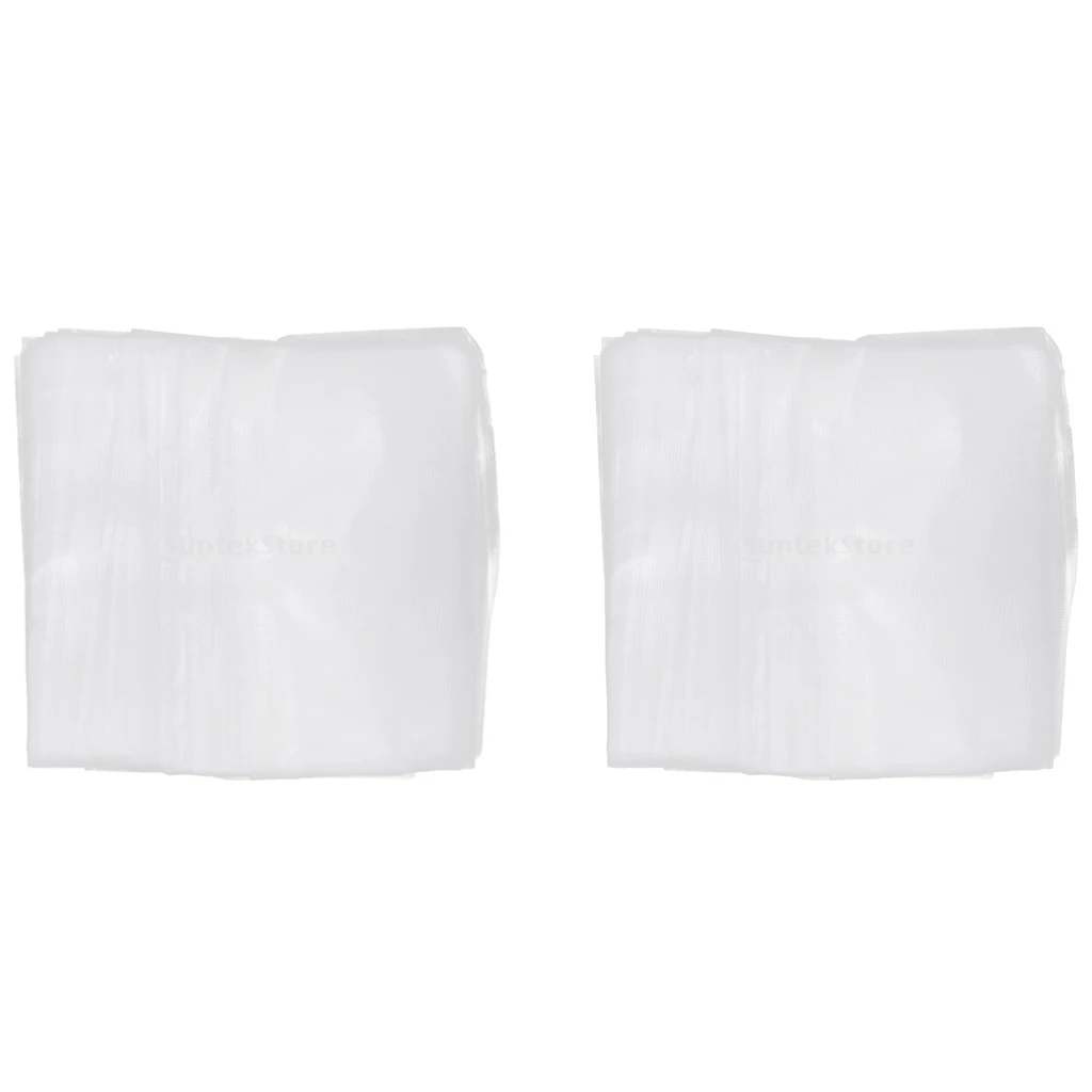 200 Pieces Water Soluble Bag Fishing Bait Bags Stocking PVA Fast Dissolving Bags 6x12cm