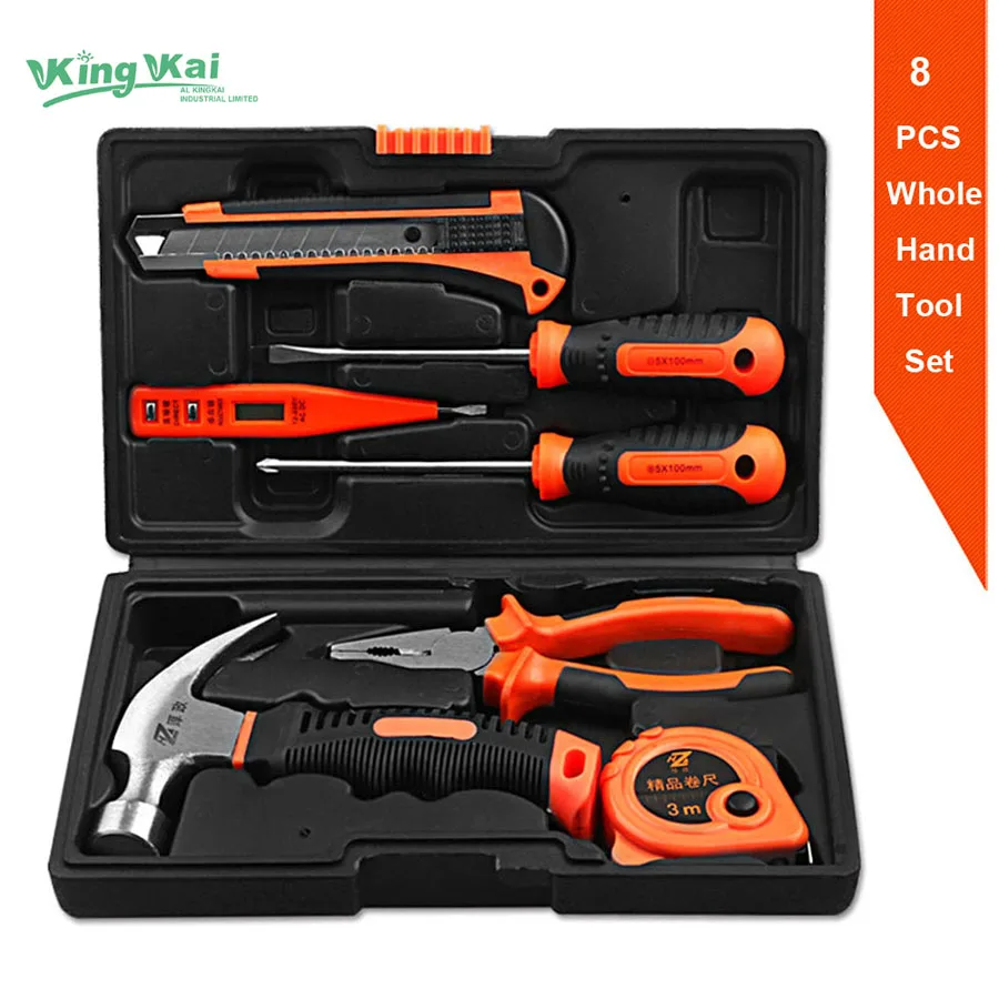 8 Piece Multifunctional Hardware Hand Tool Sets With Combination Pliers